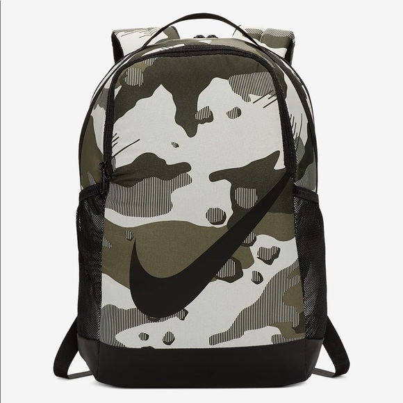 Nike brasilla camo print backpack book bag NWT